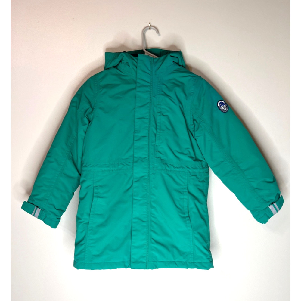 Lands End Unisex Coat Squall Coat Green M 8 Winter Hooded Insulated Jacket Ski